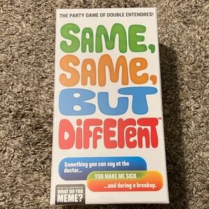 Same, Same, But Different Party Card Game - What Do You Meme NEW Sealed